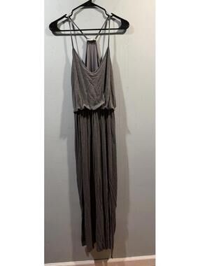 Womens Rolla Coster Long Gray Dress Sleeveless